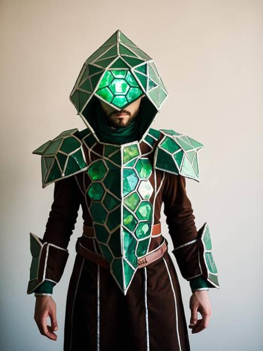 Man in Realistic Terrarian Cosplay Costume