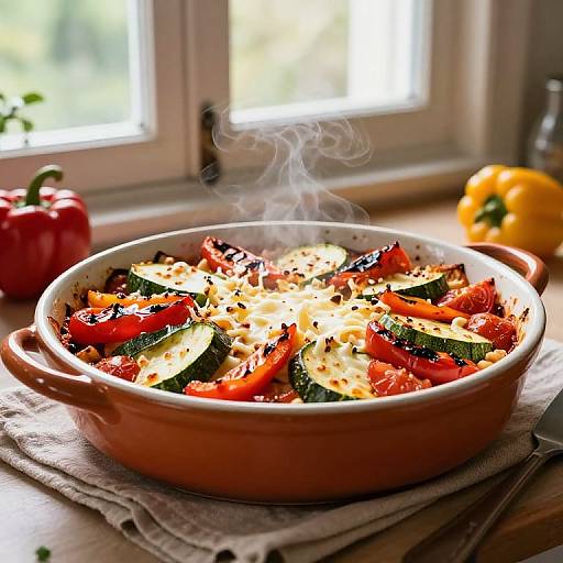 Vibrant Vegetarian Casserole in Farmhouse