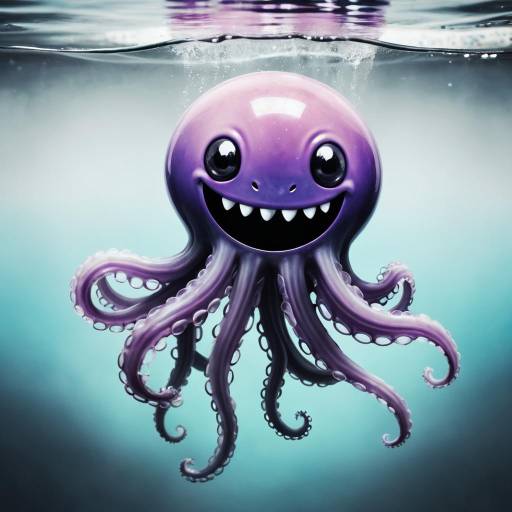 Surreal Jellyfish Creature in Water