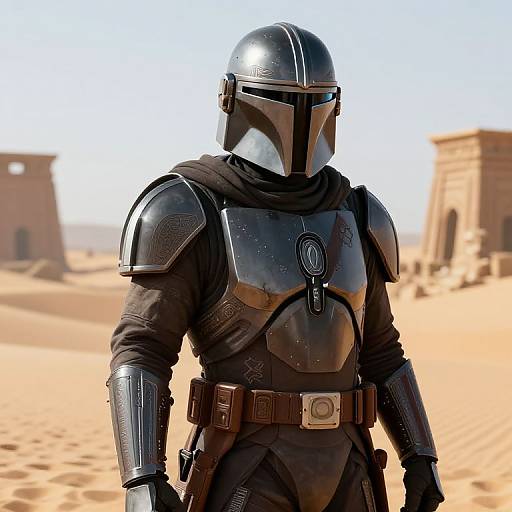 Sleek Mandalorian Armor Concept Art