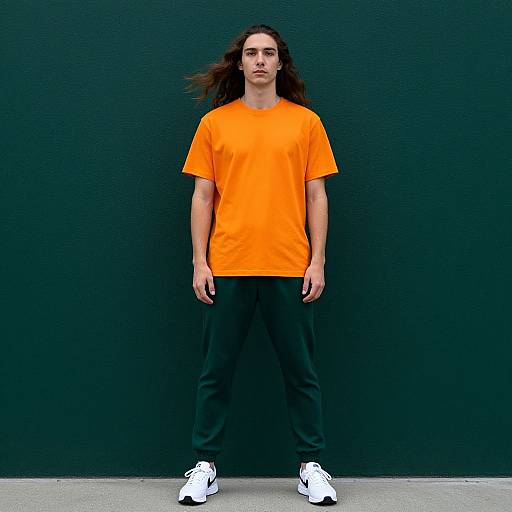 Confident Young Man in Urban Fashion