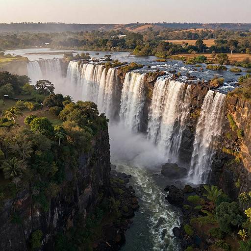 Stunning Aerial View of Victoria Falls