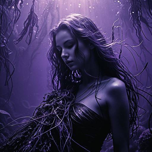 Ethereal Siren in Noir Mystery