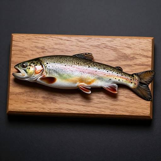 Realistic Trout Taxidermy Mount