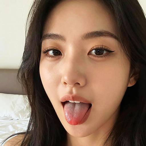 Photorealistic Korean Beauty Close-Up