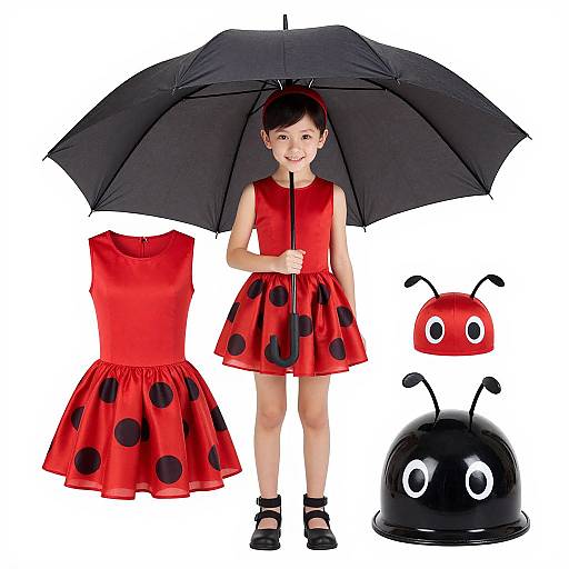 Miraculous Ladybug Costume with Accessories