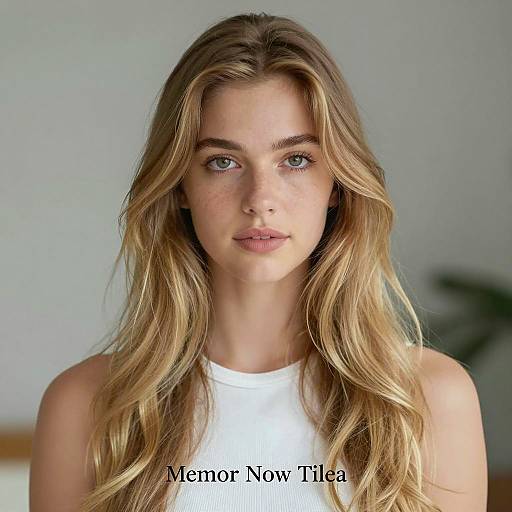 Portrait of a Young Woman with Freckles