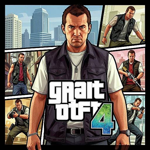 GTA 4 Inspired Urban Crime Art