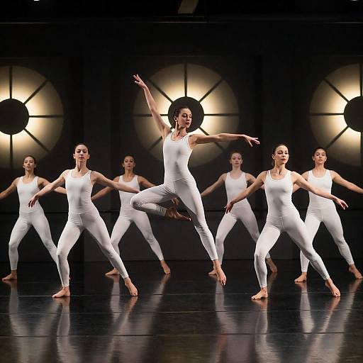 High-Contrast Contemporary Dance Studio Performance