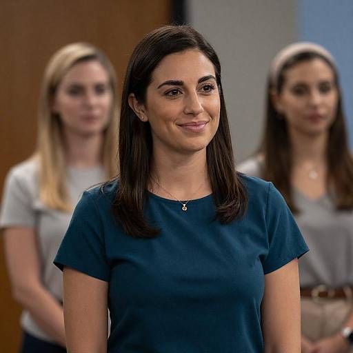 Softly Lit Indoor Portrait with Smile