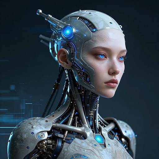Cybernetic Bioengineered Female Portrait