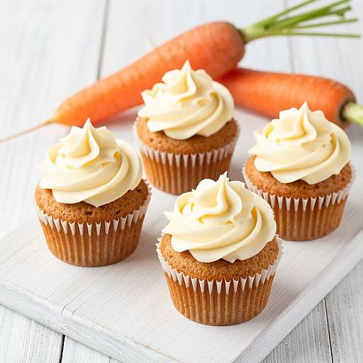 Creamy Frosted Carrot Cake Cupcakes