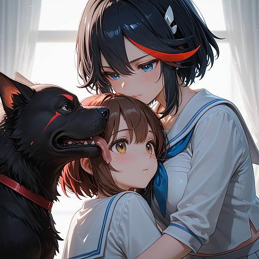 Illustration of Guts (kill la kill), kill la kill in the style of Lets0020