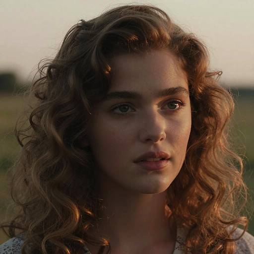 Natalia Dyer Look-Alike Vintage Portrait