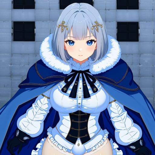 Illustration of Akershus fortress (oshiro project), oshiro project:re in the style of Nitamako (sakamalh)