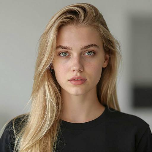 Portrait of a Young Blonde Woman