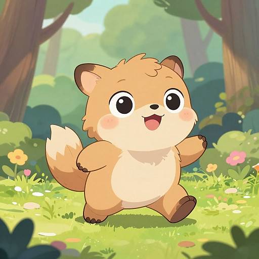 Cheerful Forest Creature Animation