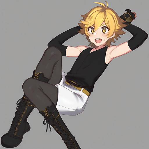 Illustration of Monoyoshi sadamune, touken ranbu in the style of Sunna (nilsunna)