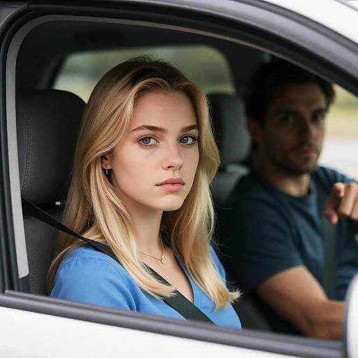 Serious Encounter in a Car