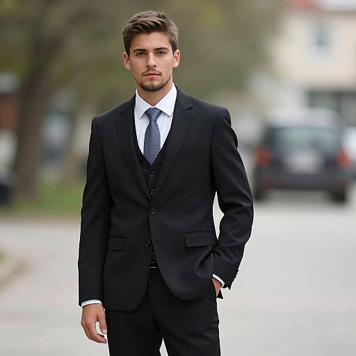 Stylish Formal Trousers Suit Portrait