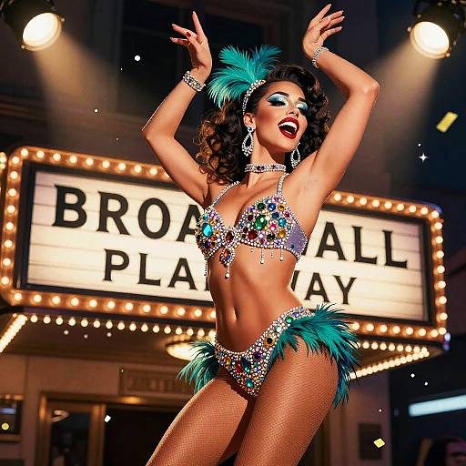 Glamorous Broadway Showgirl Performance
