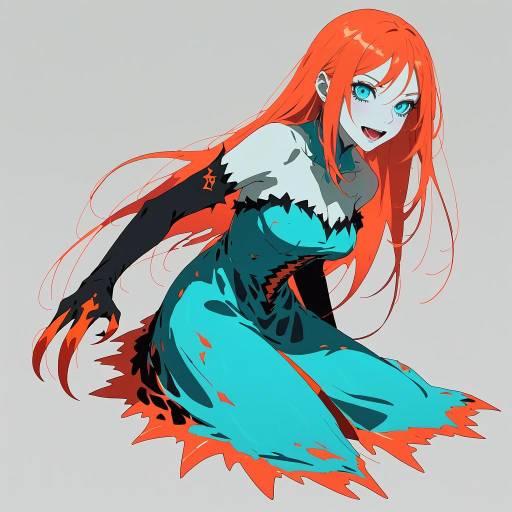 Vibrant Undead Monster Girl Portrait Vibrant Undead Monster Girl Portrait