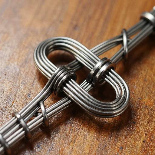 Intricate Metallic Euler Knot Close-Up