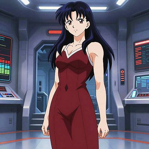 Futuristic Anime Command Center