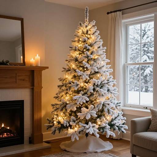 Cozy Vintage Christmas Living Room