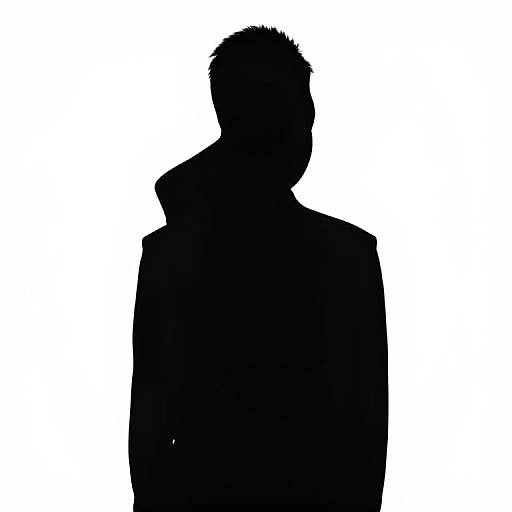 Minimalistic Negative Space Silhouette Art