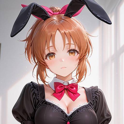 Illustration of Abe nana, idolmaster in the style of Ame (uten cancel)