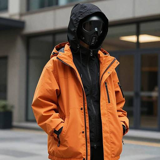 Realistic Urban Techwear Girl