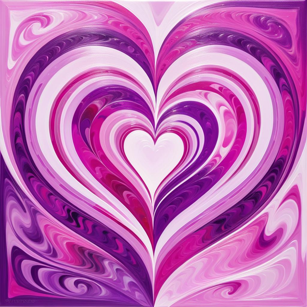 Vibrant Abstract Love Hearts Artwork