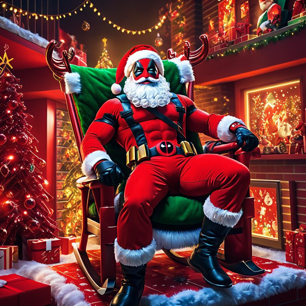 Deadpool as Santa: A Festive Chaos