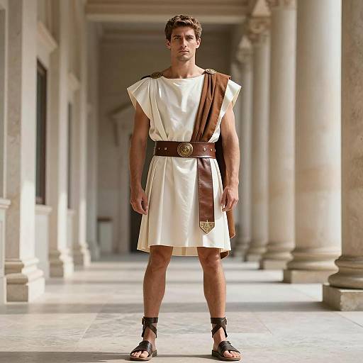 Photorealistic Greek Theme Costume Model