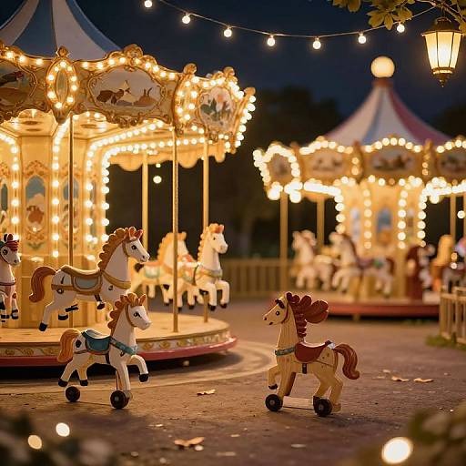 Magical Toyland Night Scene