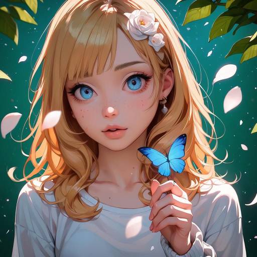 Joyful Leap of a Golden-Haired Girl Joyful Leap of a Golden-Haired Girl