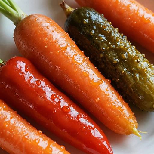 Vibrant Glazed Vegetable Medley Close-Up