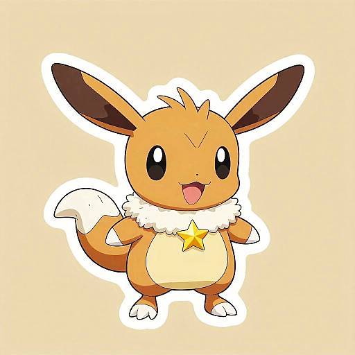 Cute Popplio Superhero Sticker Art