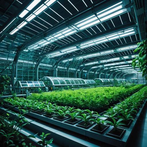 Futuristic Genetic Research Facility Art