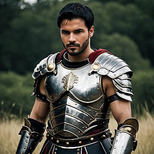 Realistic Roman Gladiator Cosplay Portrait