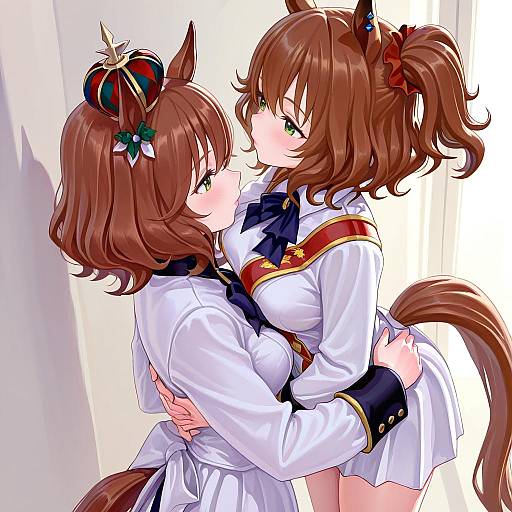 Illustration of Aston machan (umamusume), umamusume in the style of Fkey