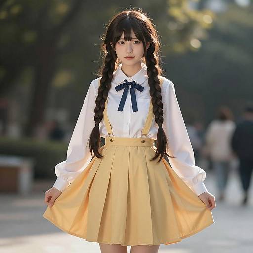 Lifestyle costume photo of Monoe. Cosplay clothes