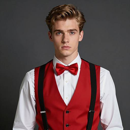 Stylish Male Portrait in Fancy Attire