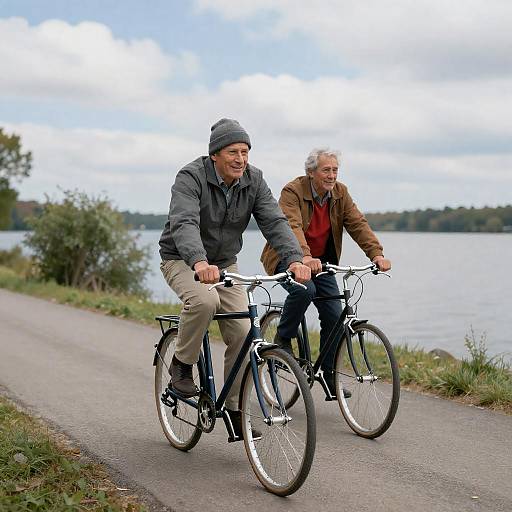 Joyful Ride by the Lakeside