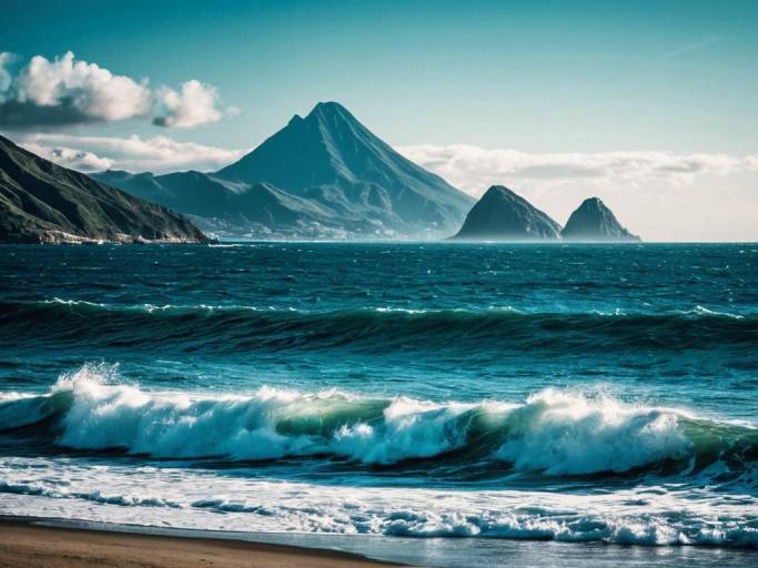 Stunning Fantasy Ocean Landscape Wallpaper