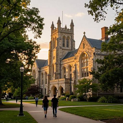 Gonzaga University Campus Sunset Scene