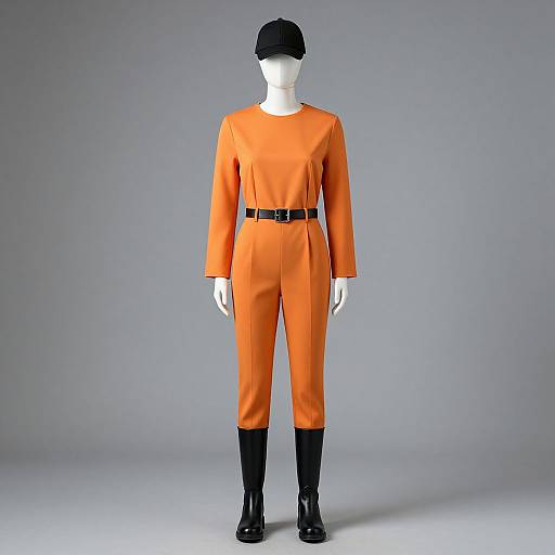 Mannequin in Orange Costume Ensemble