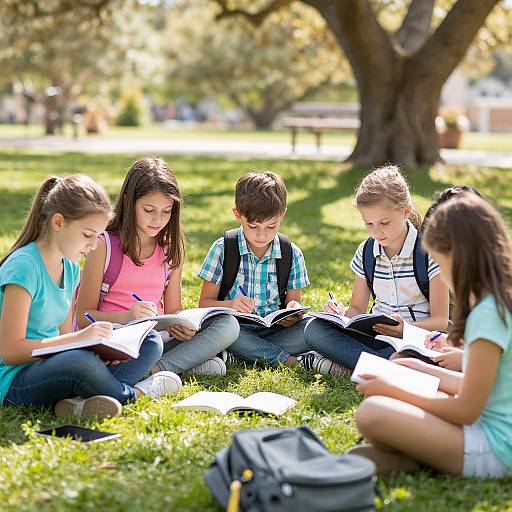 Peaceful Outdoor Learning Environment