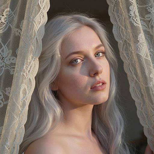 Ethereal European Woman at Dawn